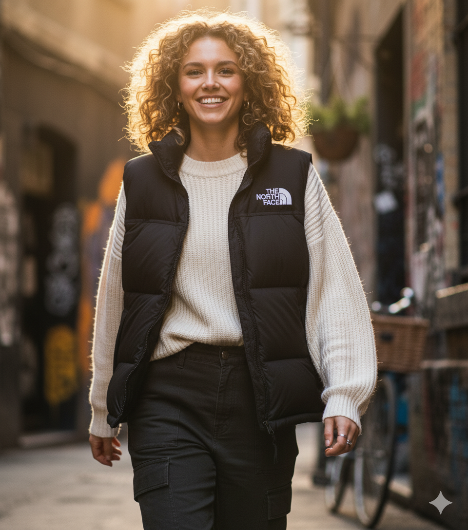 ¡OFERTA CYBER! 🤍 Chaqueta Premium The North Face® – Diseño sin mangas