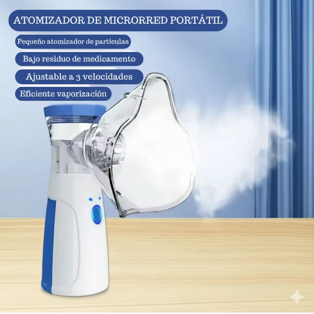 💙 Nebulizador Recargable con Tecnología Avanzada ¡Tu Salud Respiratoria con Envío Gratis! 🚚
