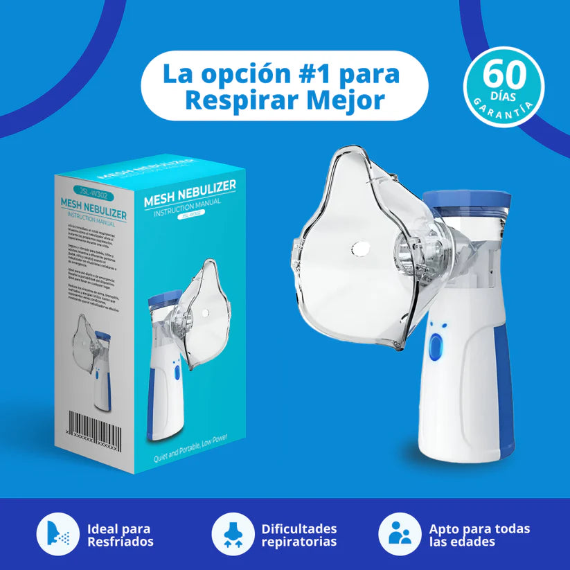 💙 Nebulizador Recargable con Tecnología Avanzada ¡Tu Salud Respiratoria con Envío Gratis! 🚚